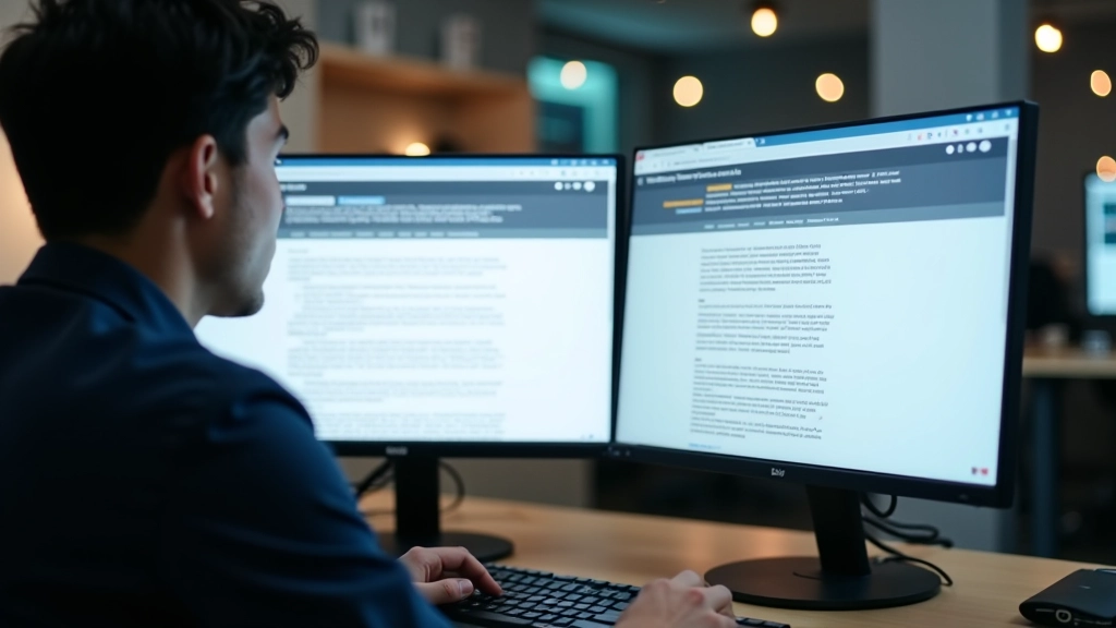 Designer working on typography layout