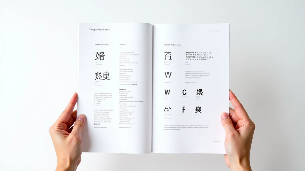 Comparison chart showing Google Noto font weights and styles for Chinese and English typography